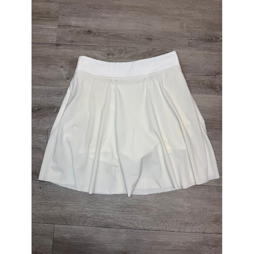 White Athletic Tennis Golf Skort Hidden Zip Pockets Built In Shorts XS